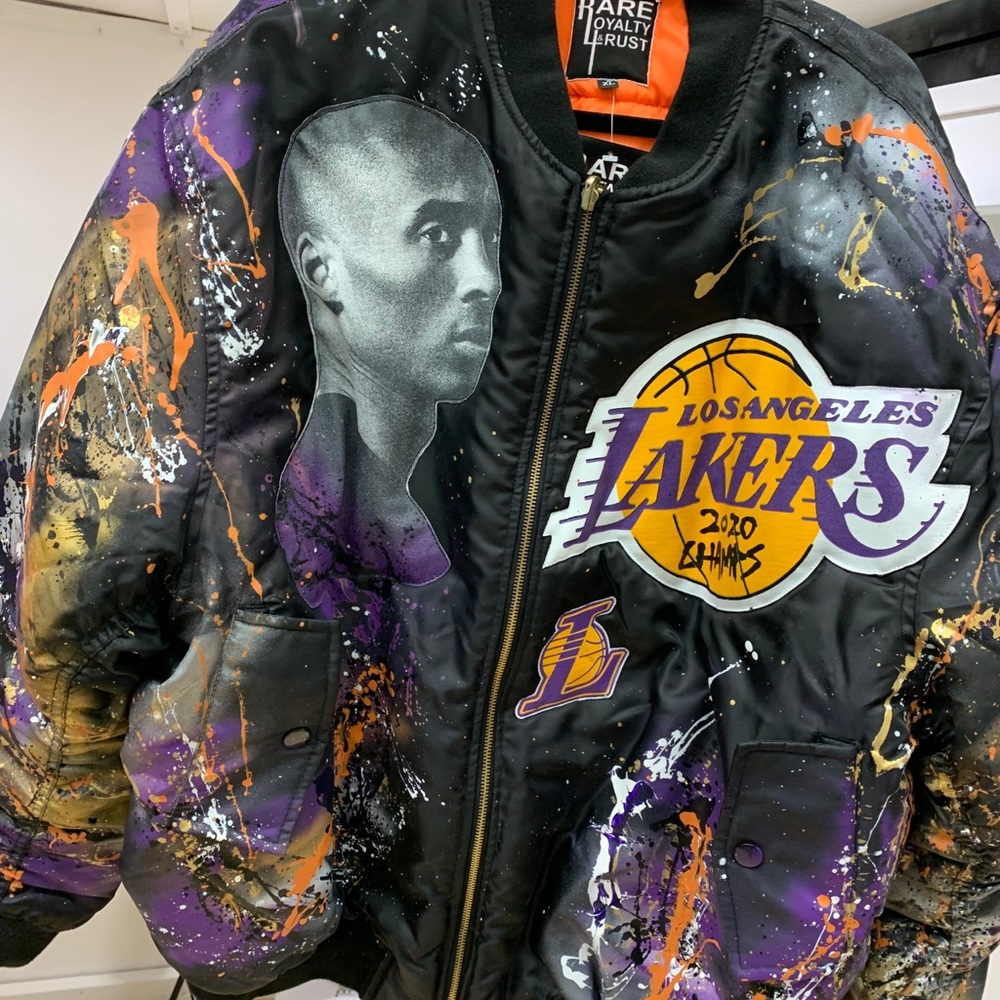Kobe Bryant Custom Lakers Bomber Jacket